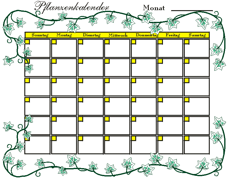 Pflanzenkalender